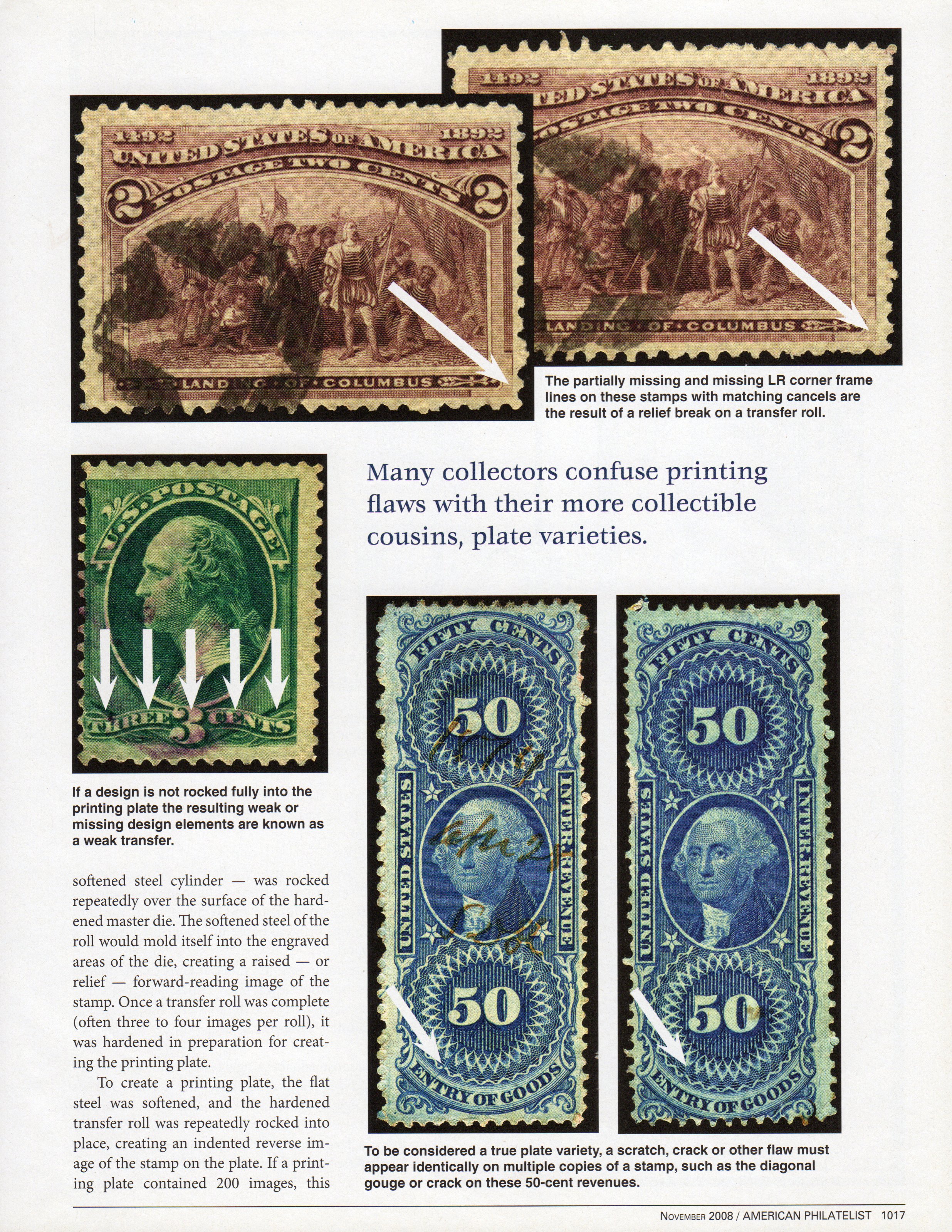 stamp errors, stamp errors, EFO, Youngblood, softened steel cylinder