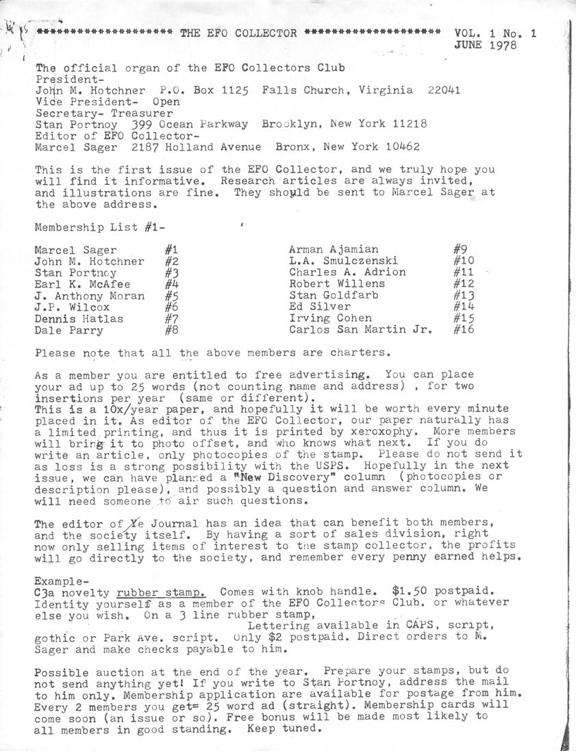 stamp errors, stamp errors, EFO, Sager, Hotchner, Portnoy, McAfee, Moran, Wilcox, Hatlas, Parry, Ajamian, Smulczenski, Adrion, Willens, Goldfarb, Silver, Cohen, San Martin