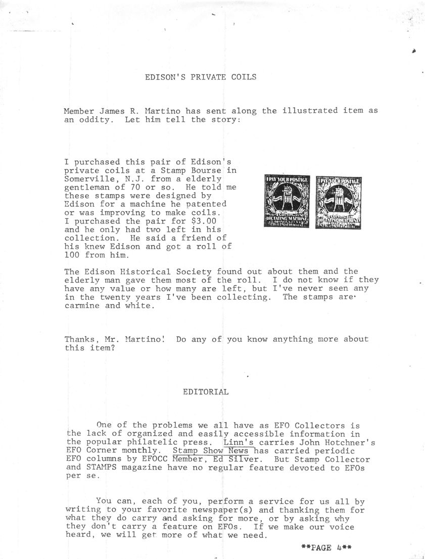 stamp errors, stamp errors, EFO