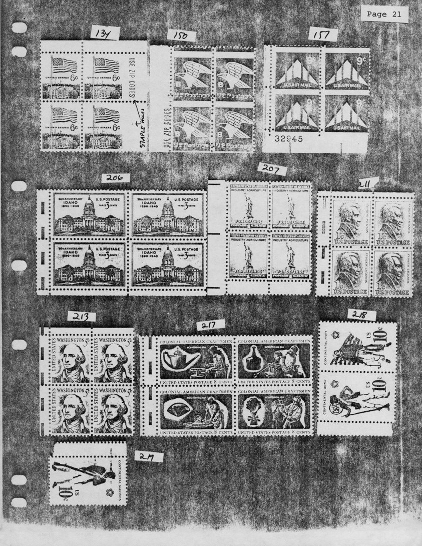 stamp errors, stamp errors, EFO