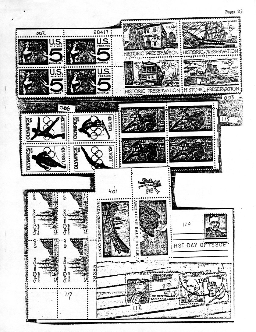 stamp errors, stamp errors, EFO