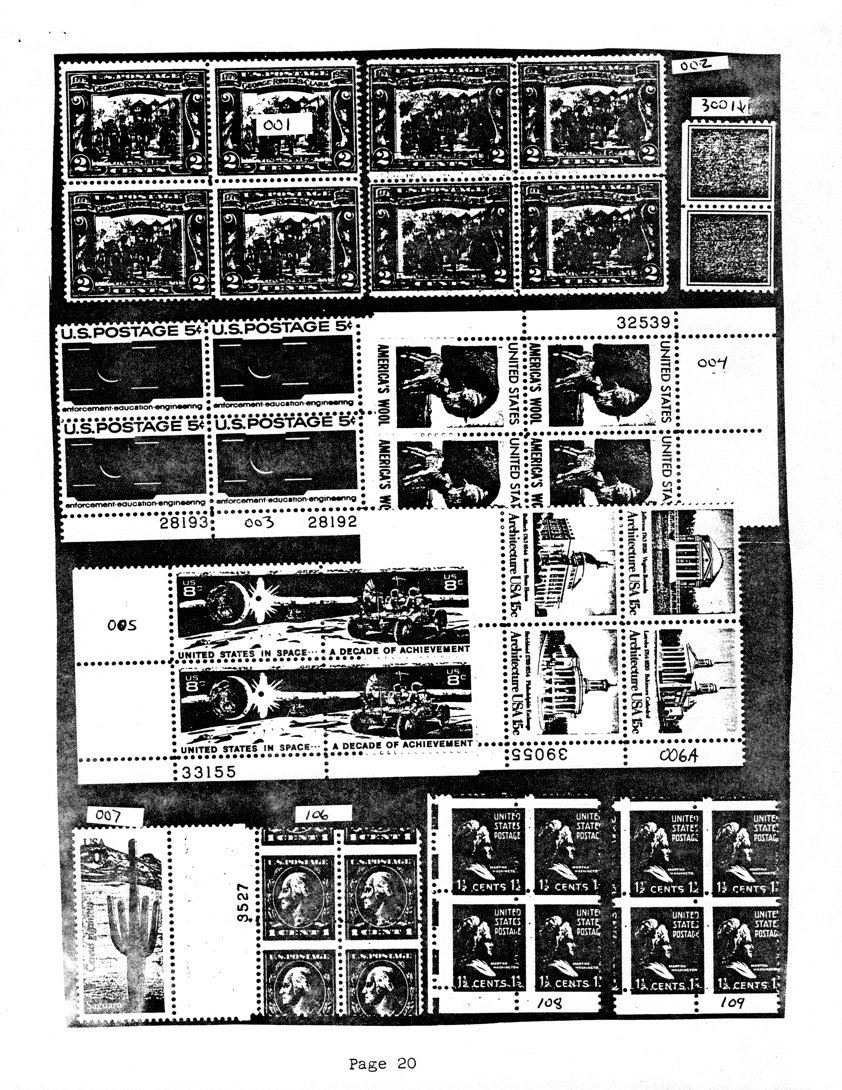 stamp errors, stamp errors, EFO