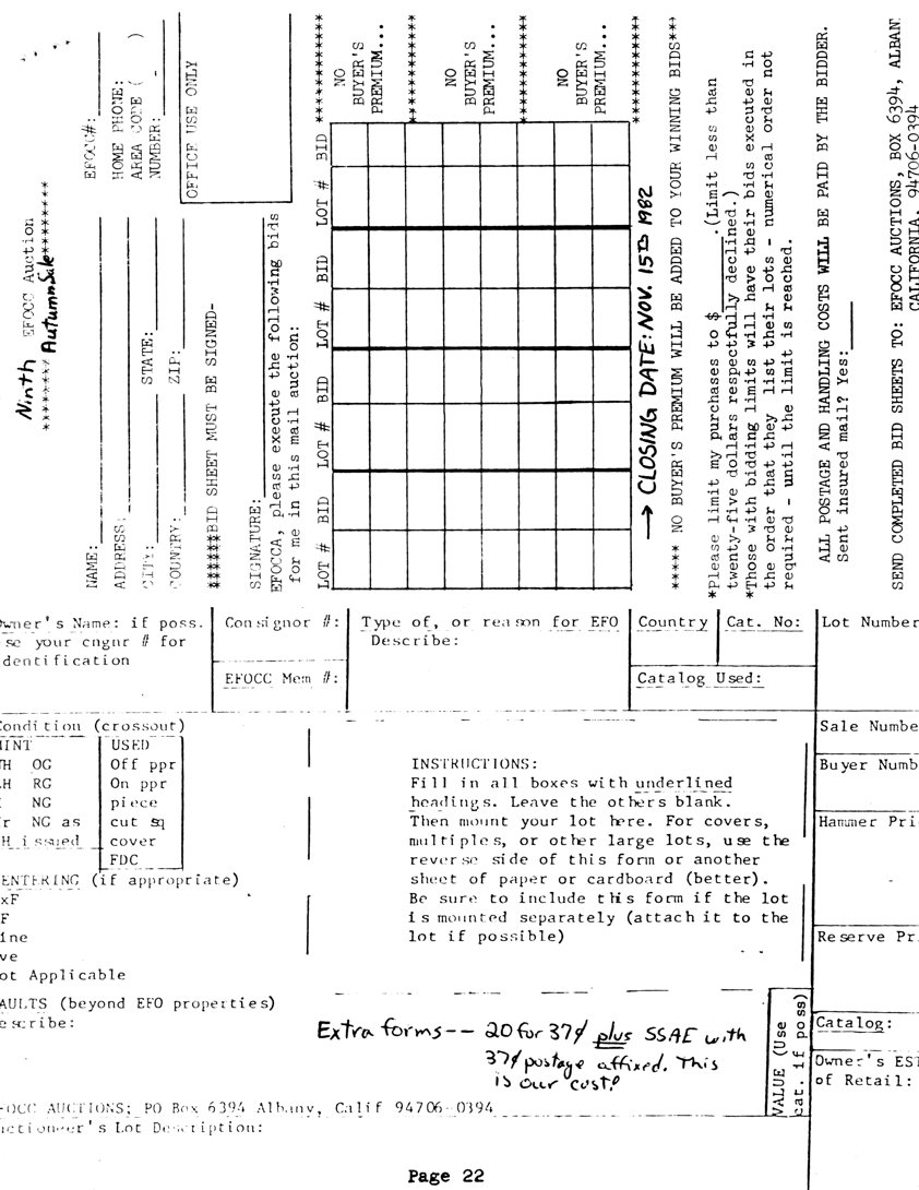 stamp errors, stamp errors, EFO