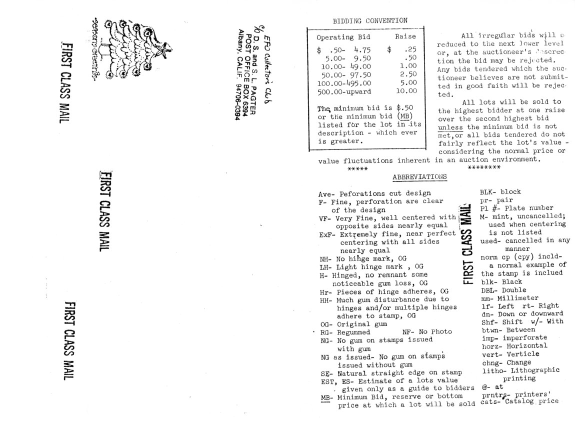 stamp errors, stamp errors, EFO