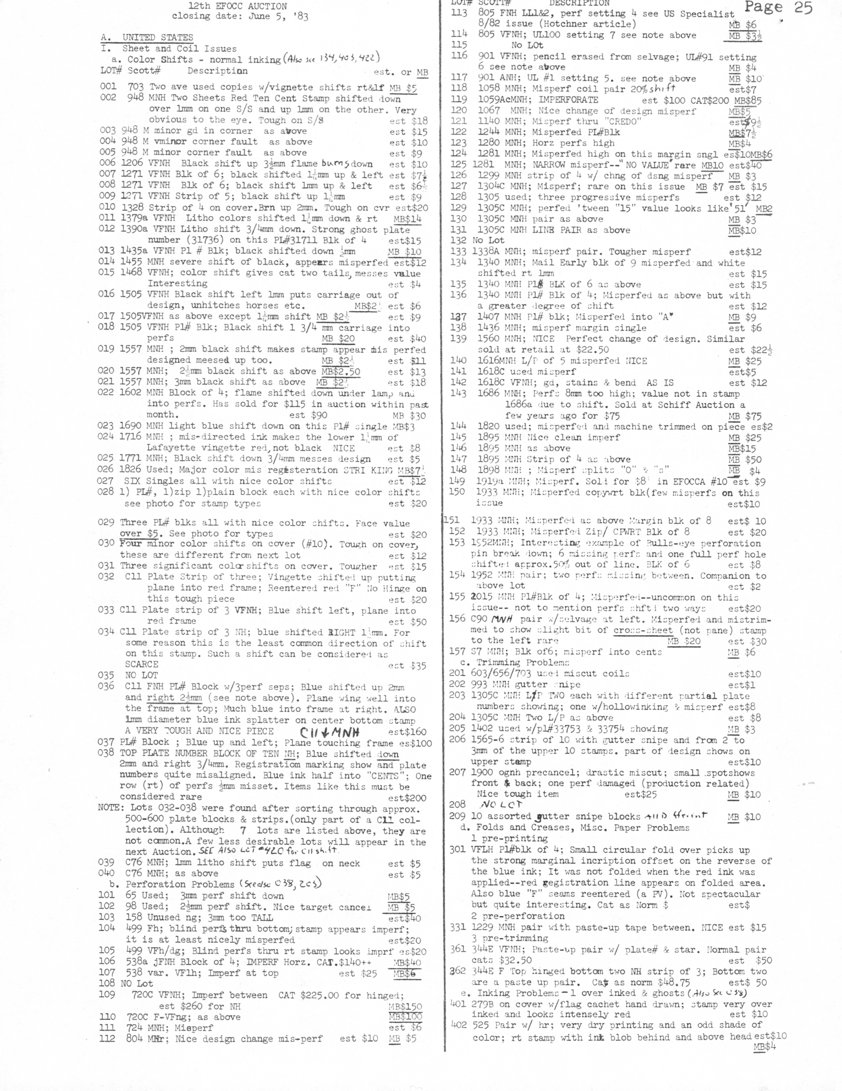 stamp errors, stamp errors, EFO, Auction, Scott 703, Scott 948, Scott 1206, Scott 1271, Scott 1328, Scott 1379, Scott 1390, Scott 1435, Scott 1455, Scott 1468, Scott 1505, Scott 1557, Scott 1602, Scott 1690, Scott 1716, Scott 1771, Scott 1826, Scott C11, Scott C76, Scott 65, Scott 98, Scott 158, Scott 499, Scott 538, Scott 720, Scott 724, Scott 804, Scott 805, Scott 901, Scott 1058, Scott 1059, Scott 1067, Scott 140, Scott 1244, Scott 1280, Scott 1281, Scott 1299, Scott 1304, Scott 1305, Scott 1338, Scott 1340, Scott 1407, Scott 1436, Scott 1560, Scott 1616, Scott 1618, Scott 1686, Scott 1820, Scott 1895, Scott 1898, Scott 1919, Scott 1933, Scott 1952, Scott 2015, Scott C90, Scott S7, Scott 603, Scott 656, Scott 703, Scott 993, Scott 1305, Scott 1402, Scott 1565, Scott 1566, Scott 1900, Scott 1229, Scott 344, Scott 279, Scott 525