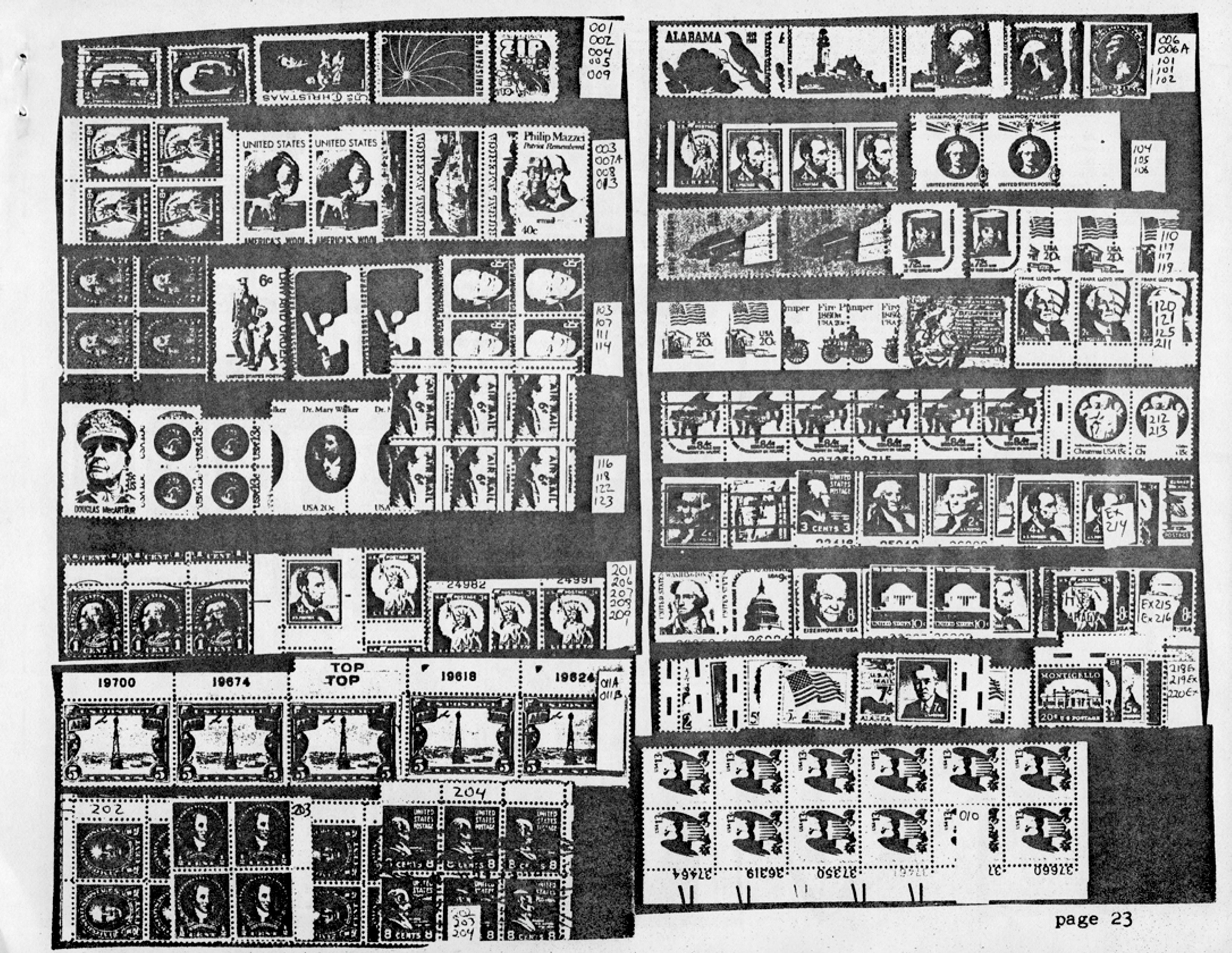 stamp errors, stamp errors, EFO