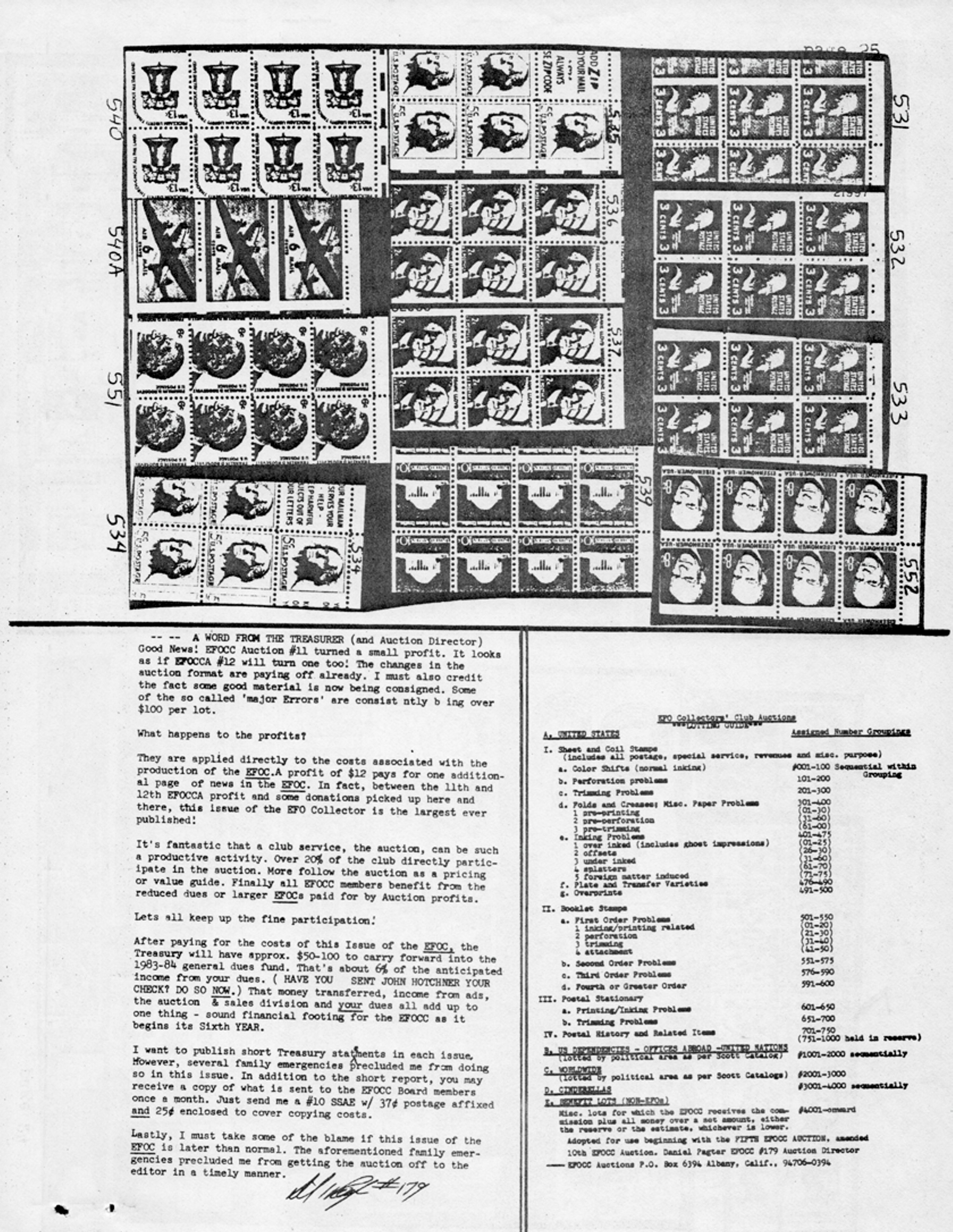 stamp errors, stamp errors, EFO