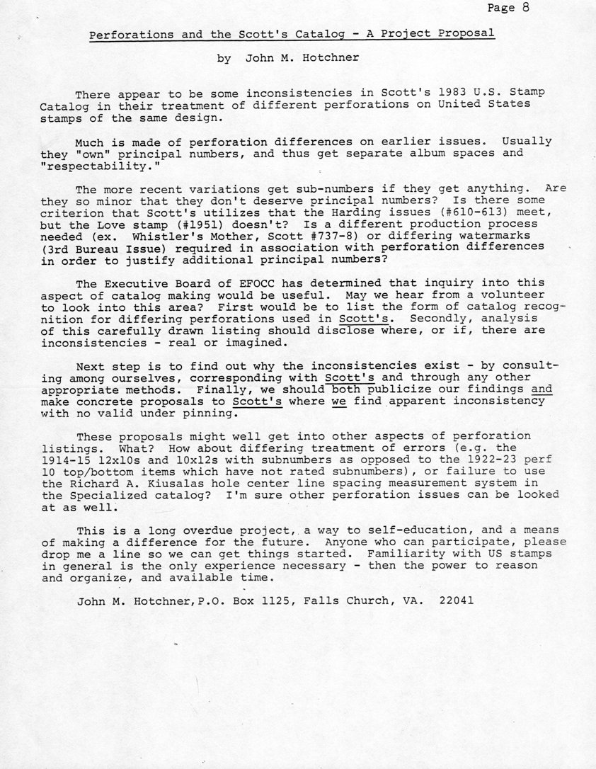 stamp errors, stamp errors, EFO, Perforations and The Scott's Catalog - A Project Proposal, Hotchner, Harding issue, Scott 610, Scott 613, Love issue, Scott 1951, Whistler's Mother, Scott 737, Scott 738, 3rd Bureau issue, Kiusalas