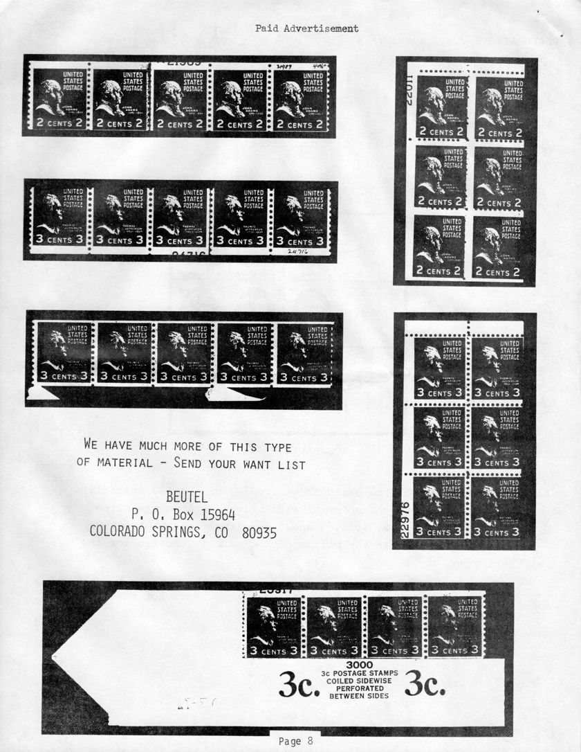 stamp errors, stamp errors, EFO, Beutel, A Page From My Album - Imperf Between, Australia 1963, booklets