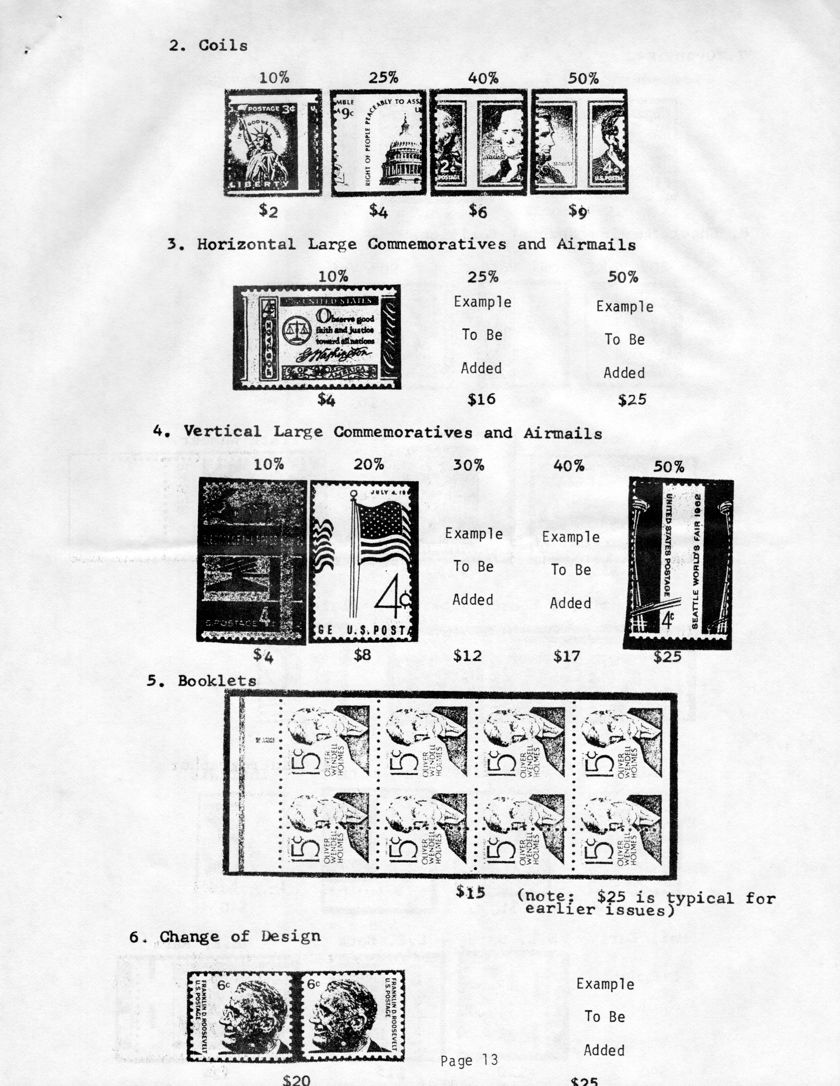 stamp errors, stamp errors, EFO, 