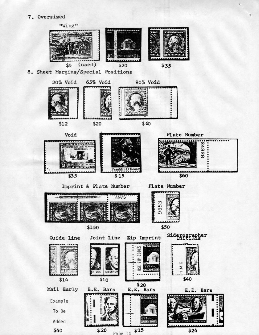 stamp errors, stamp errors, EFO, 