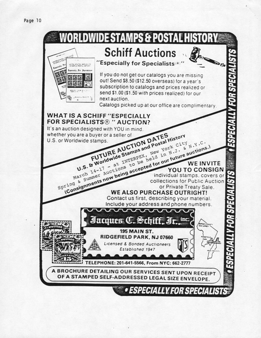 stamp errors, stamp errors, EFO, Schiff