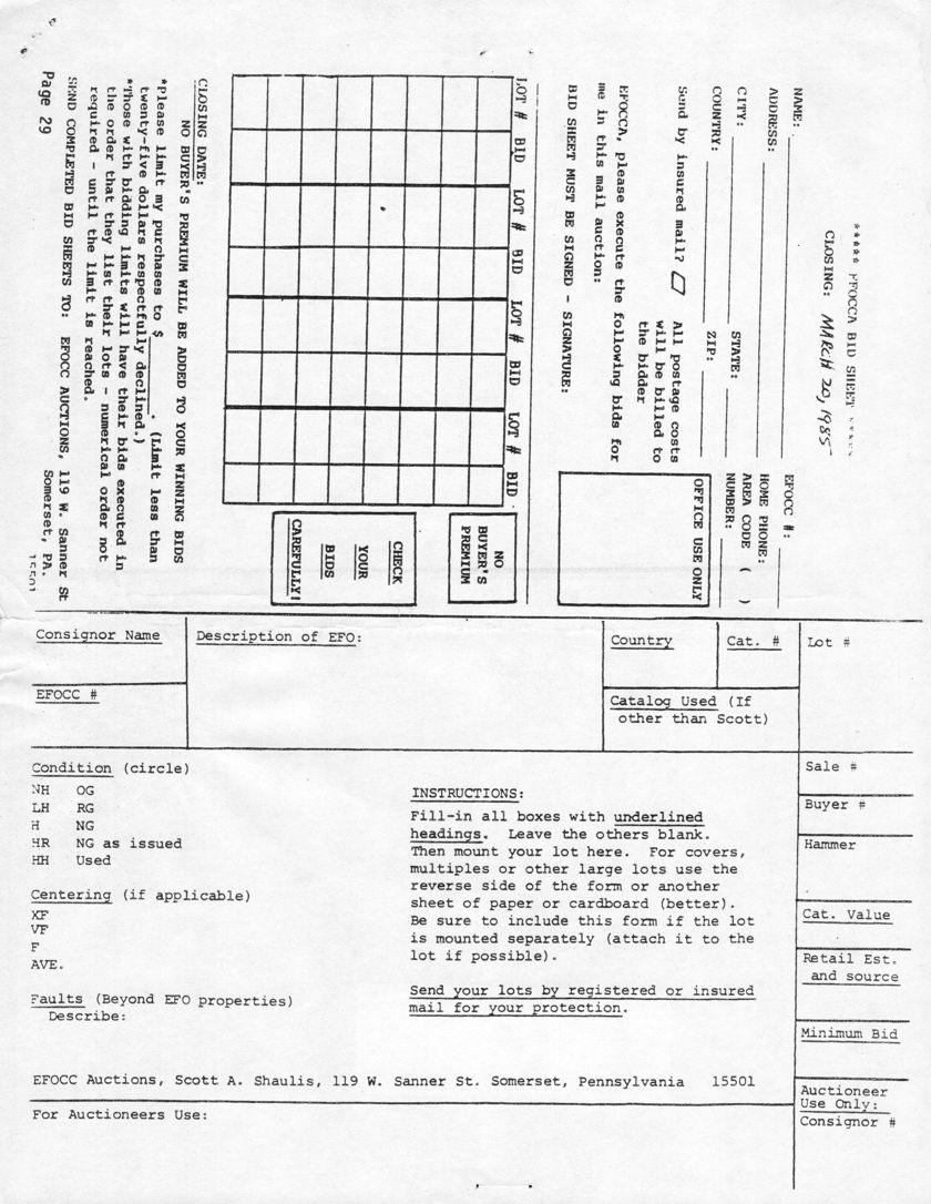 stamp errors, stamp errors, EFO