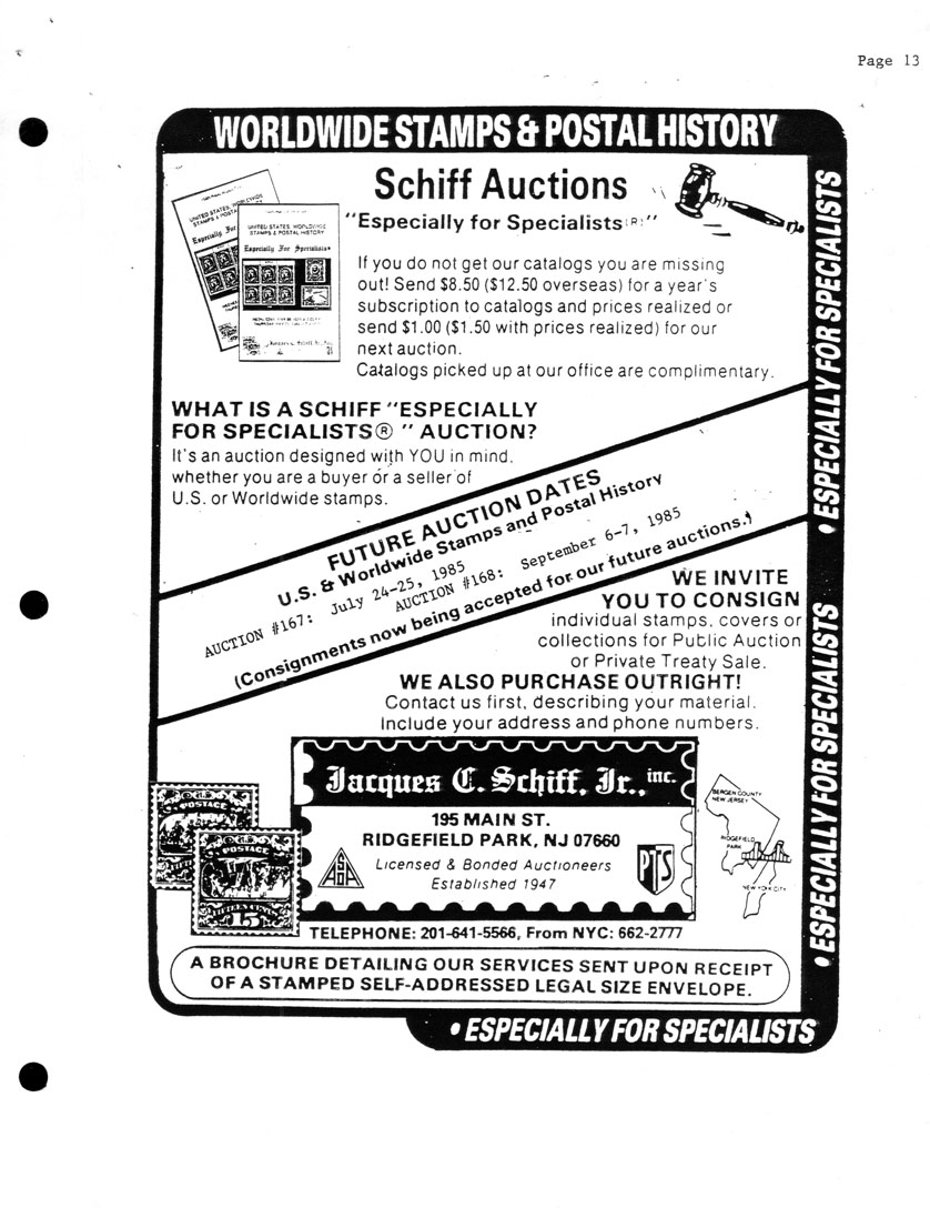 stamp errors, stamp errors, EFO, Schiff