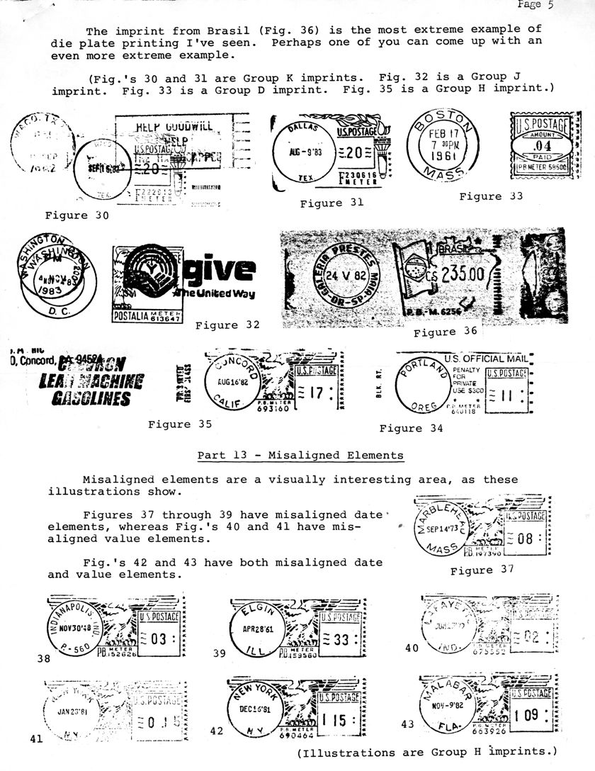 stamp errors, stamp errors, EFO, Brasil, misaligned elements