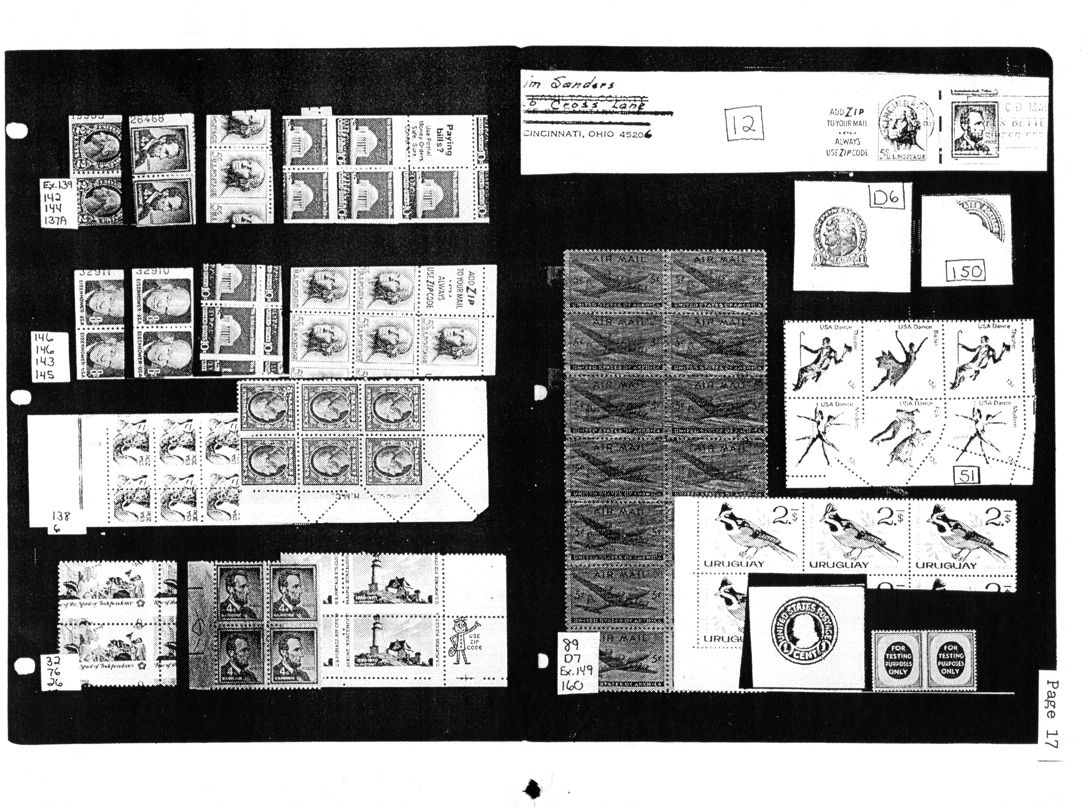 stamp errors, stamp errors, EFO