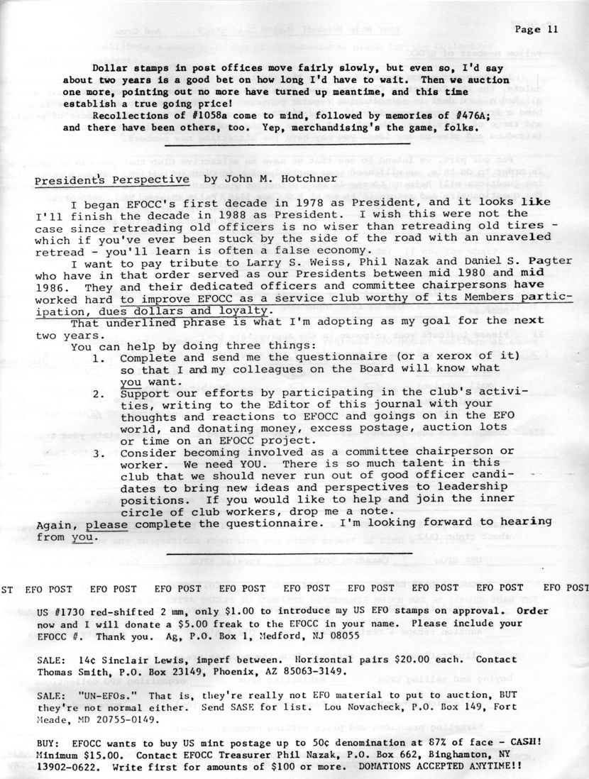 stamp errors, stamp errors, EFO, Scott 476, Scott 1058, Hotchner, President's Perspective, Weiss, Nazak, Pagter, Scott 1730, Ag, Silver, Sinclair Lewis, Smith, Medford, NJ, Phoenix, AZ, Novacheck, Fort Meade, MF, Nazak, Binghamton, NY